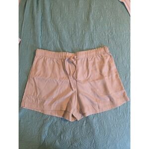 Hilary Radley Women's Size XXL Tan Tencel Light Weight Pull On Drawstring Shorts